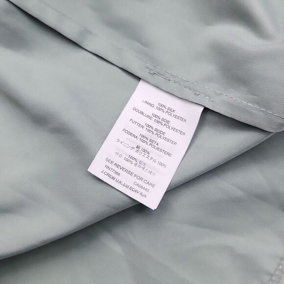 J. Crew NWT Kylie Silk Chiffon Dress in Dusty Shale Women's size‎ 16 - Picture 8 of 9